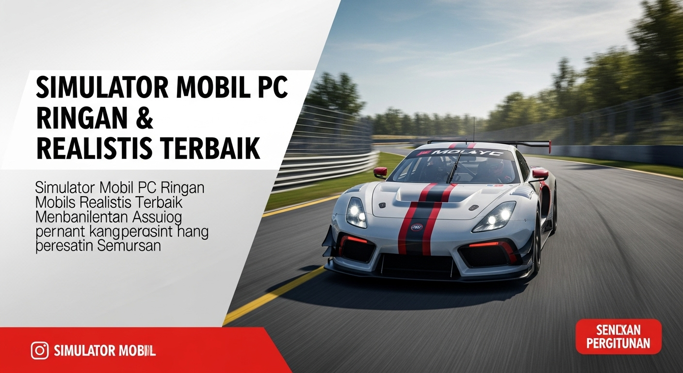 Simulator Mobil PC Ringan & Realistis Terbaik