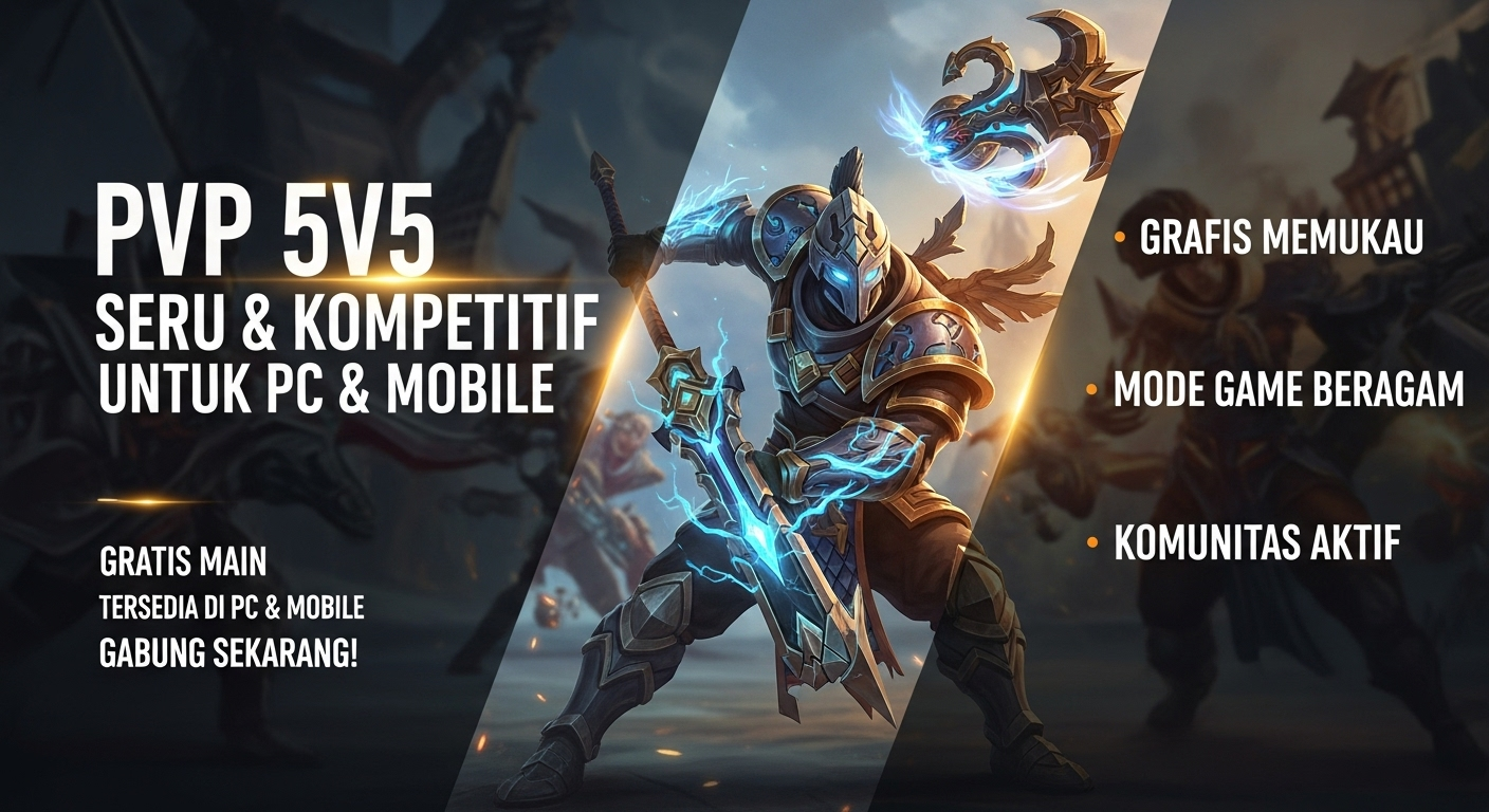 PvP 5v5 Seru & Kompetitif untuk PC & Mobile
