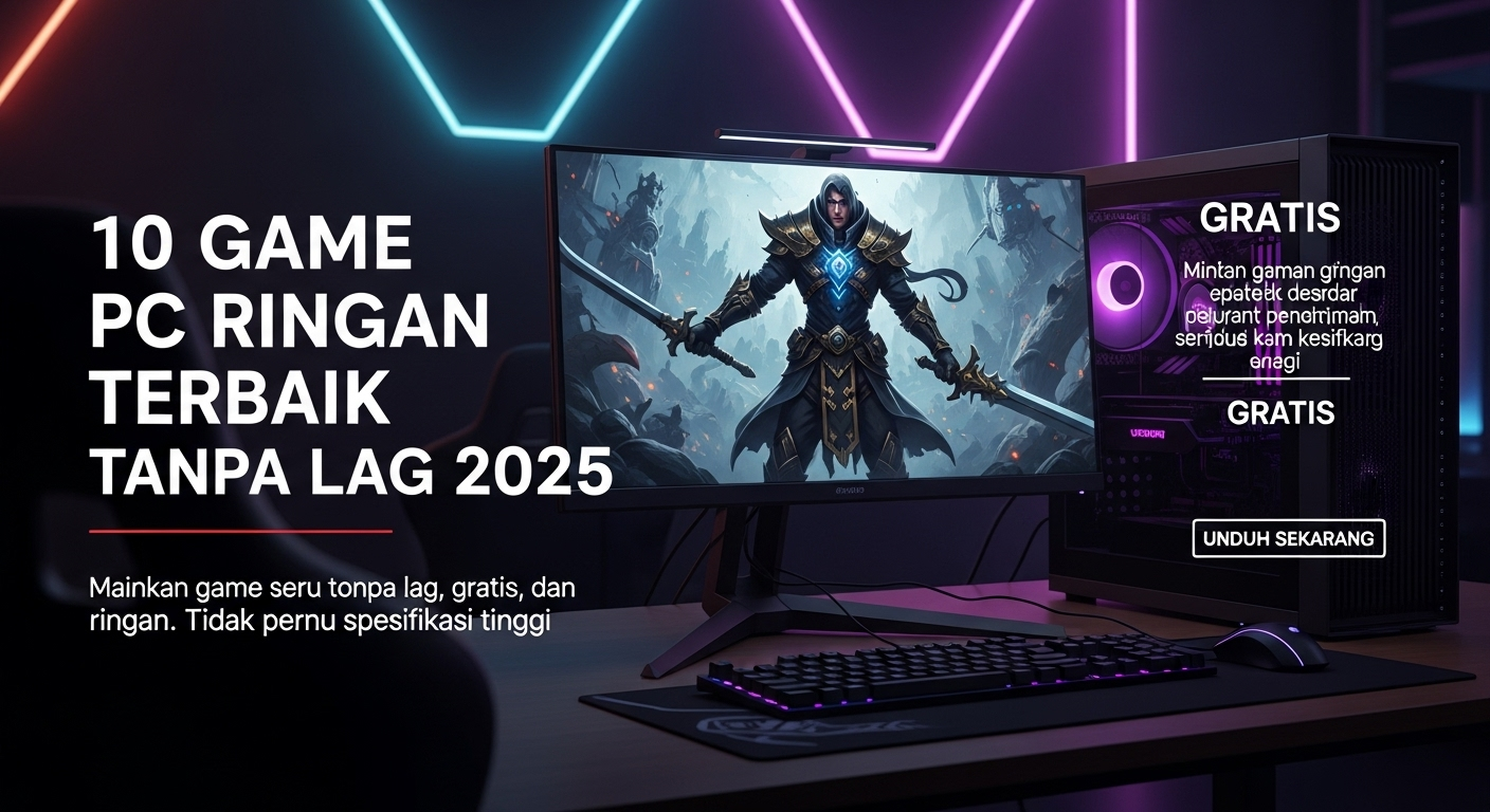 10 Game PC Ringan Terbaik Tanpa Lag 2025